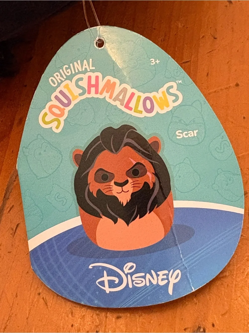 Disney Black and Tan Lion Cub Plush with Green Eyes